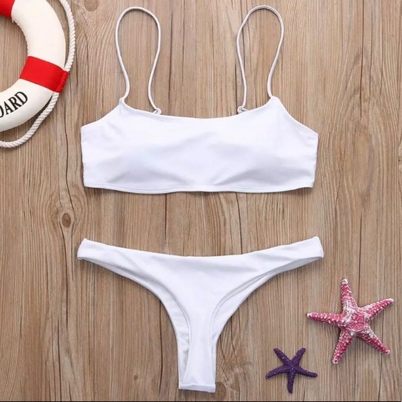 SEXY SOLID HIGH LEG BRAZILIAN BIKINI SWIMSUIT - Picture 5 of 5